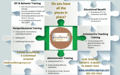 SPECIAL EDUCATION SERVICES – Do You Have All the Pieces in Place? We Can Help!